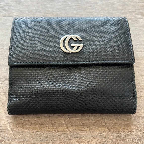 💎 GUCCI - GG Black Compact Wallet - Picture 9 of 9